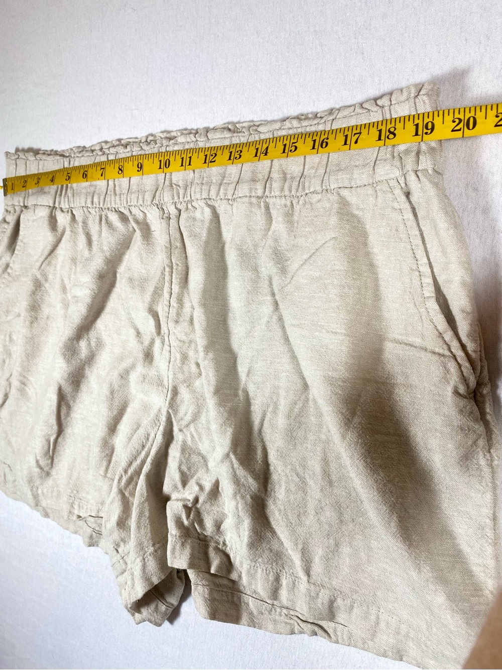 Sonoma Goods For Life Linen Rayon Pull-On Shorts Bundle XXL Beige Black Pockets - Picture 8 of 9
